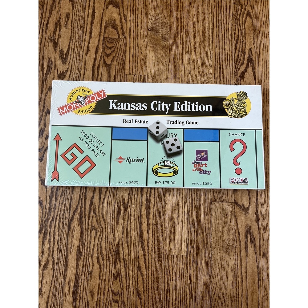 Monopoly Kansas City Edition Official USAopoly Board Game 1997 NEW SEALED KC MO